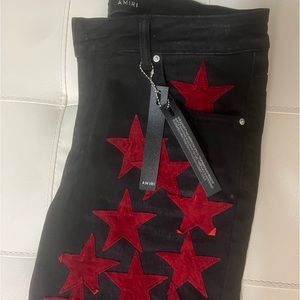 Amiri red star pants